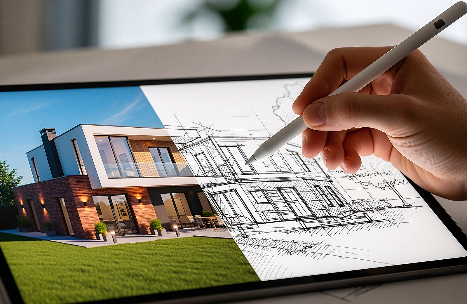Photomontage vs Standard Architectural