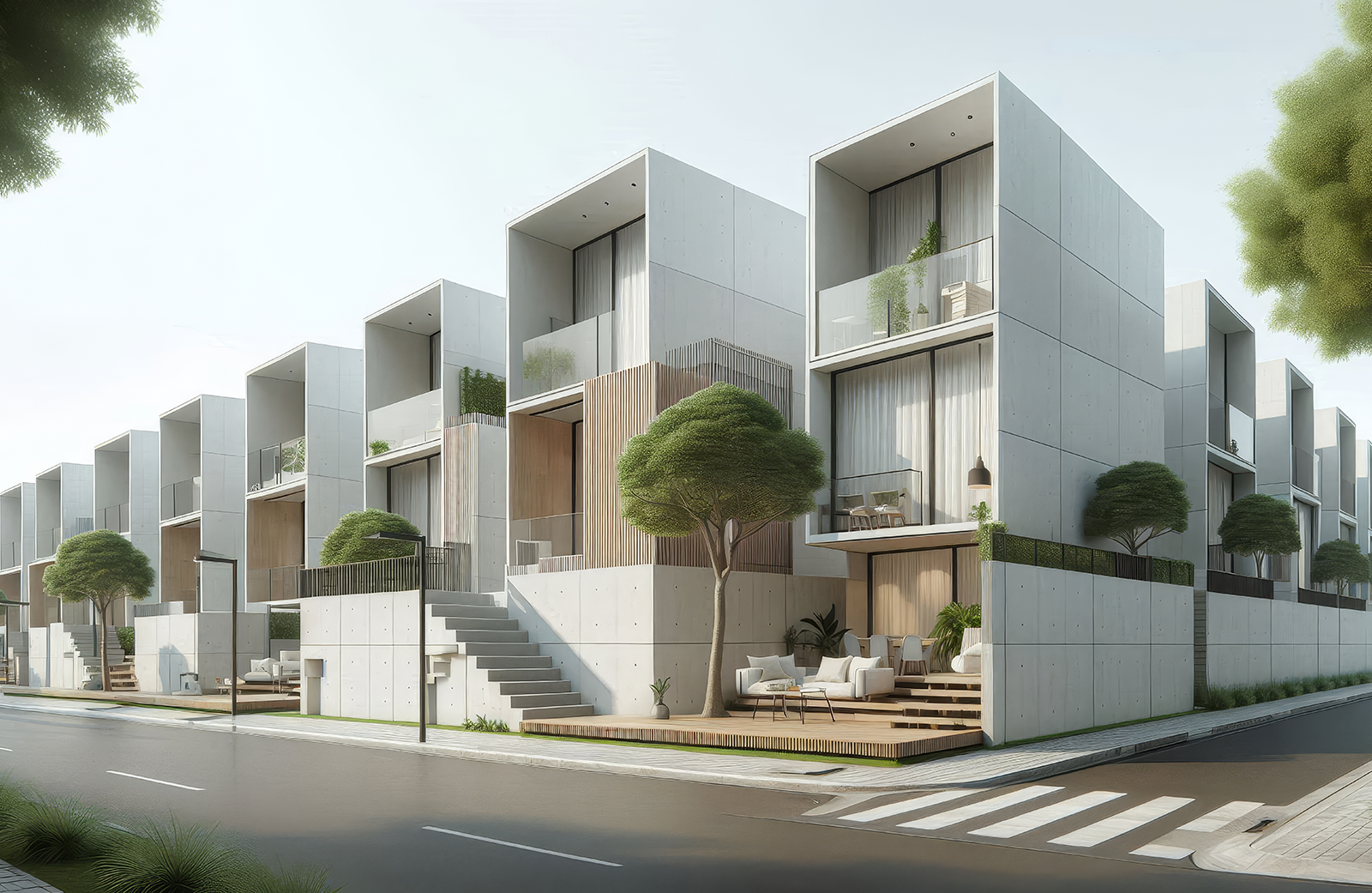 Townhouse exterior rendering